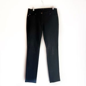 Eileen Fisher slim leg viscose blend dark grey pants size 6